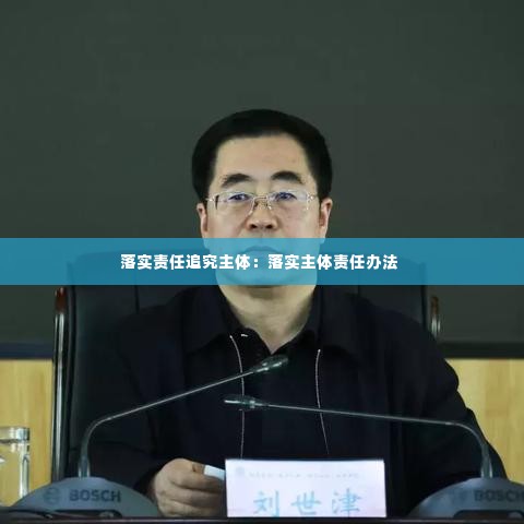 落实责任追究主体:落实主体责任办法