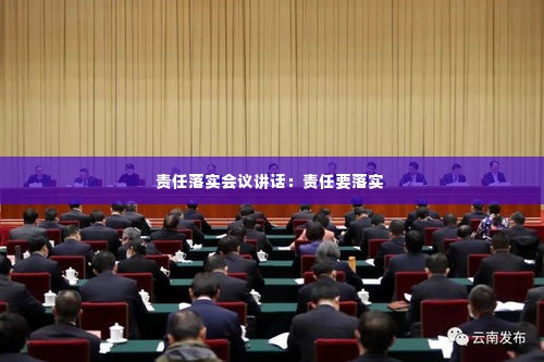 责任落实会议讲话:责任要落实