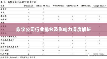 鼎字公司行业排名及影响力深度解析