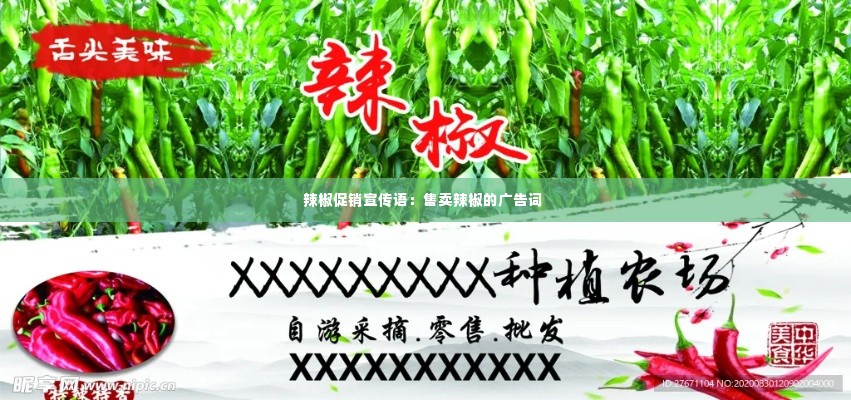 辣椒促销宣传语:售卖辣椒的广告词