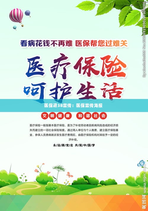 医保迎38宣传:医保宣传海报