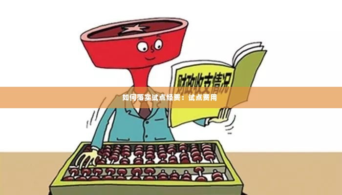 如何落实试点经费:试点费用