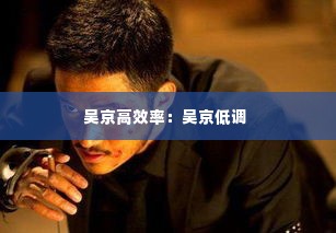 吴京高效率：吴京低调 