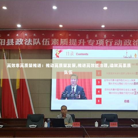 高效率高质量推进:推动高质量发展,推进高效能治理,造就高素质队伍