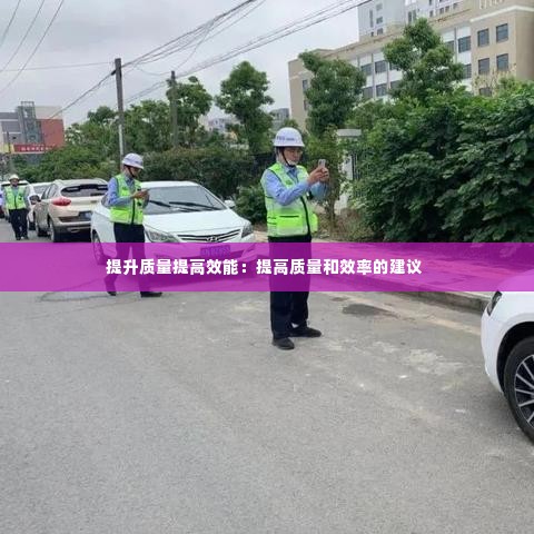 提升质量提高效能:提高质量和效率的建议