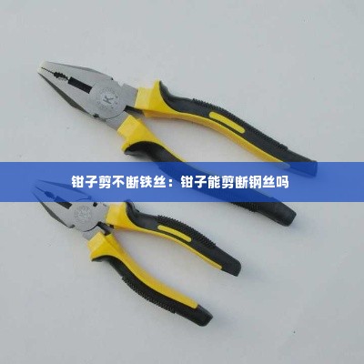 钳子剪不断铁丝:钳子能剪断钢丝吗