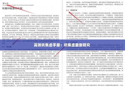 高效抗焦虑手册:抗焦虑最新研究
