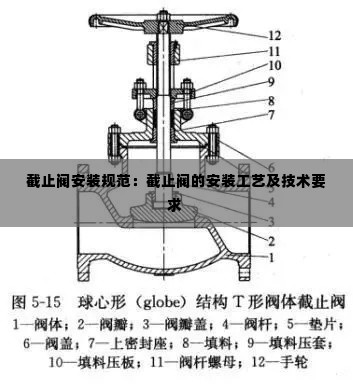截止阀安装规范:截止阀的安装工艺及技术要求