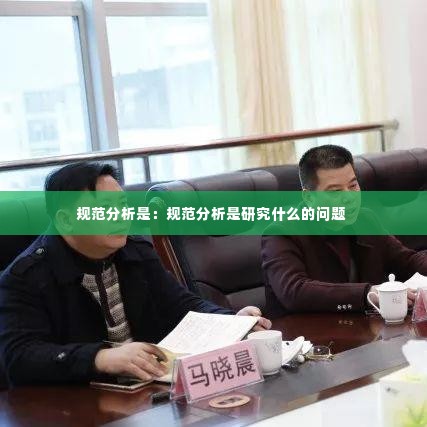 规范分析是:规范分析是研究什么的问题