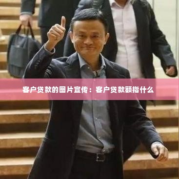 客户贷款的图片宣传:客户贷款额指什么