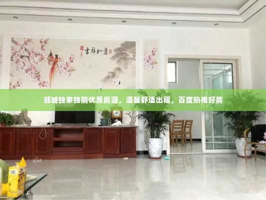 郯城独家独院优质房源,温馨舒适出租,百度热推好房