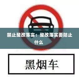 禁止整改落实：整改落实要防止什么 