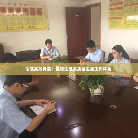 法院高效务实:实现法院高质量发展工作体会