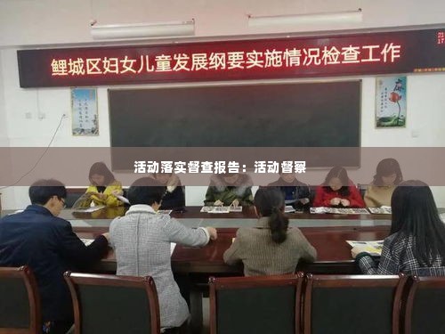 活动落实督查报告:活动督察