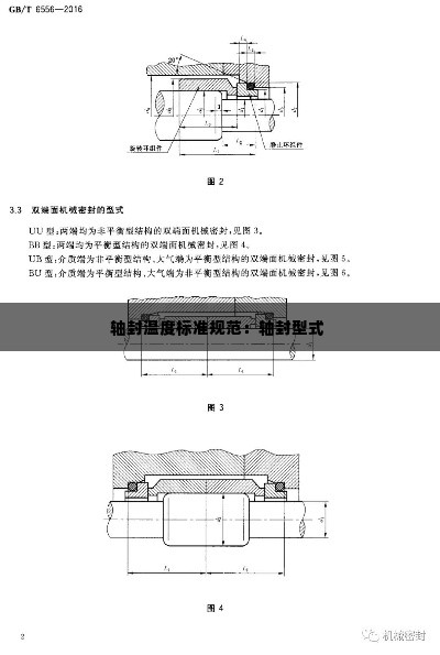 轴封温度标准规范:轴封型式