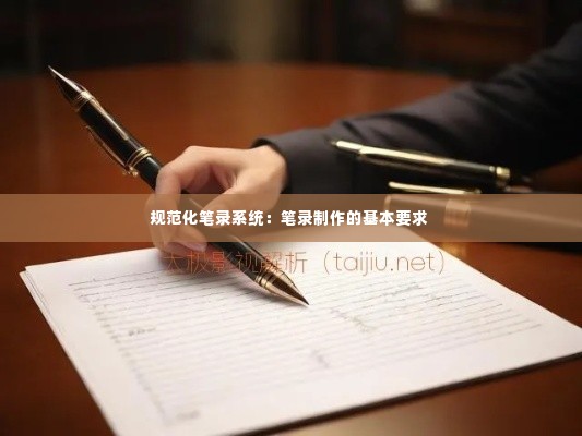 规范化笔录系统：笔录制作的基本要求 