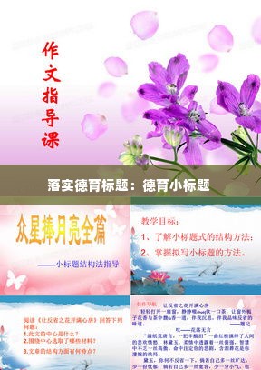 落实德育标题：德育小标题 