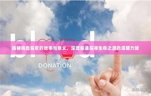 揭秘捐血背后的故事与意义，深度报道探寻生命之源的温暖力量