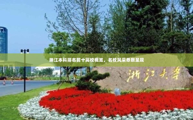 浙江本科排名前十高校概览,名校风采悉数呈现