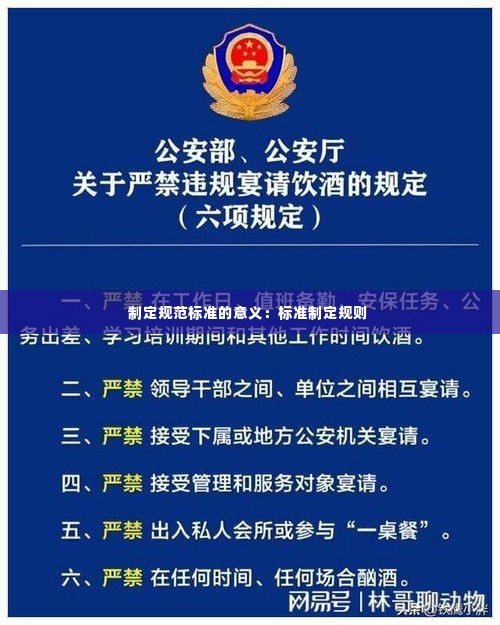 制定规范标准的意义:标准制定规则