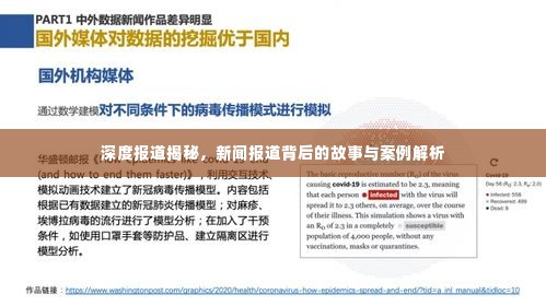 深度报道揭秘，新闻报道背后的故事与案例解析