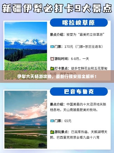 伊犁六天畅游攻略,最新行程安排全解析!