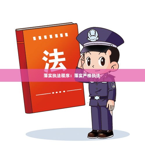 落实执法程序:落实严格执法