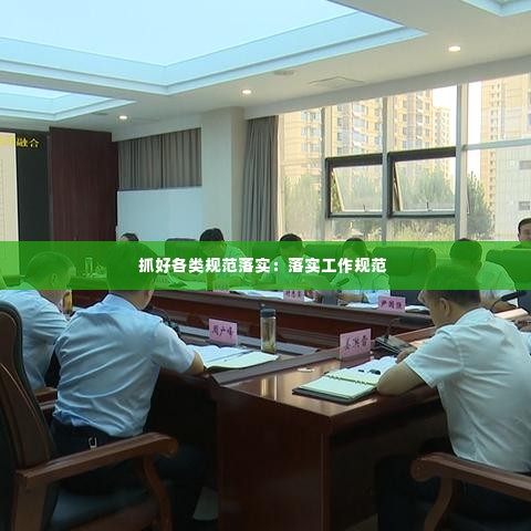 抓好各类规范落实:落实工作规范