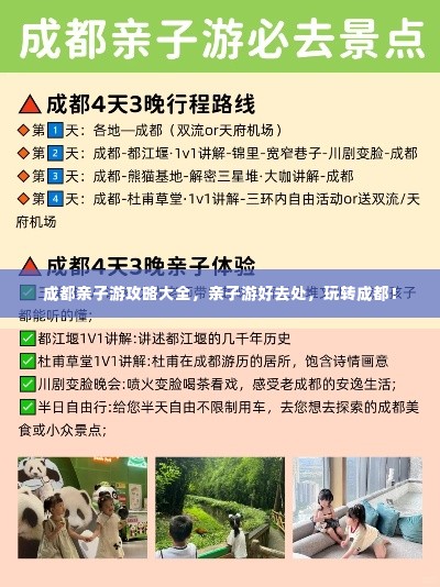 成都亲子游攻略大全,亲子游好去处,玩转成都!