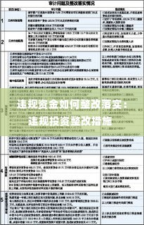违规资金如何整改落实:违规投资整改措施