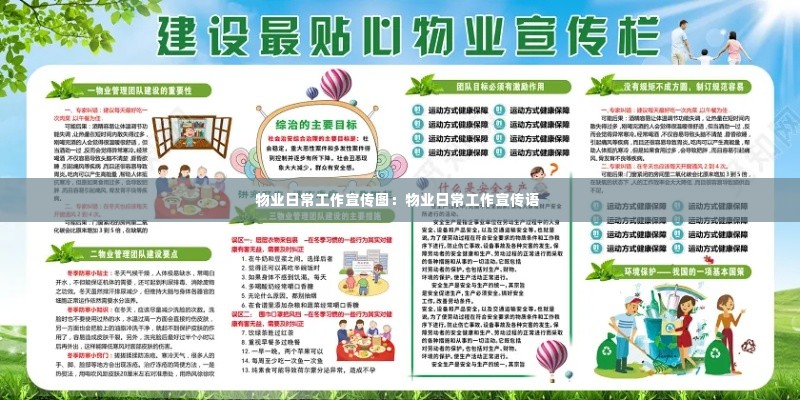物业日常工作宣传图:物业日常工作宣传语