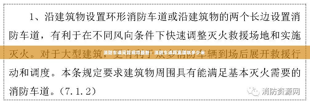 消防车道间距规范最新:消防车道距离建筑多少米