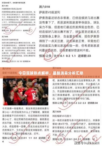 今日足球热点解析,最新消息分析汇总
