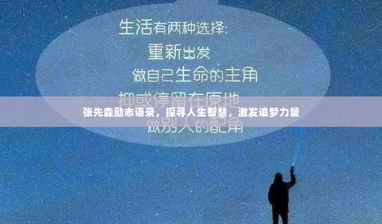 张先森励志语录，探寻人生智慧，激发追梦力量