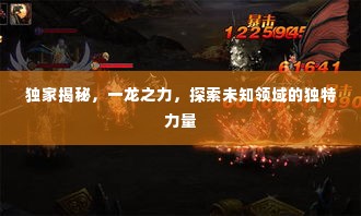 独家揭秘,一龙之力,探索未知领域的独特力量