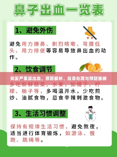 突发严重鼻出血,原因解析、应急处理与预防策略