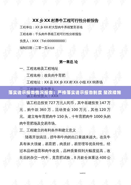 落实请示报告情况报告:严格落实请示报告制度 整改措施