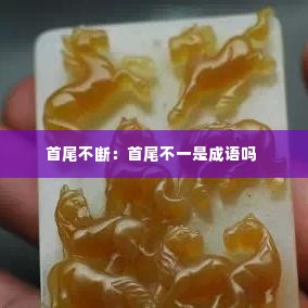 首尾不断:首尾不一是成语吗
