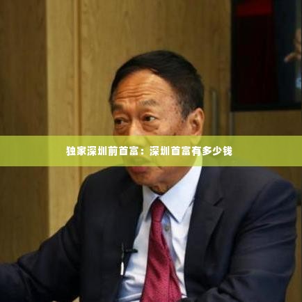 独家深圳前首富：深圳首富有多少钱 