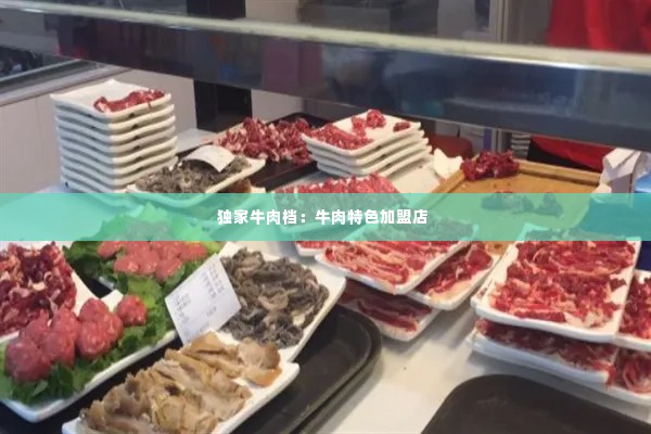 独家牛肉档:牛肉特色加盟店