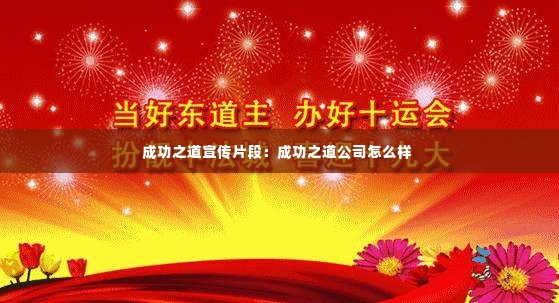 成功之道宣传片段:成功之道公司怎么样