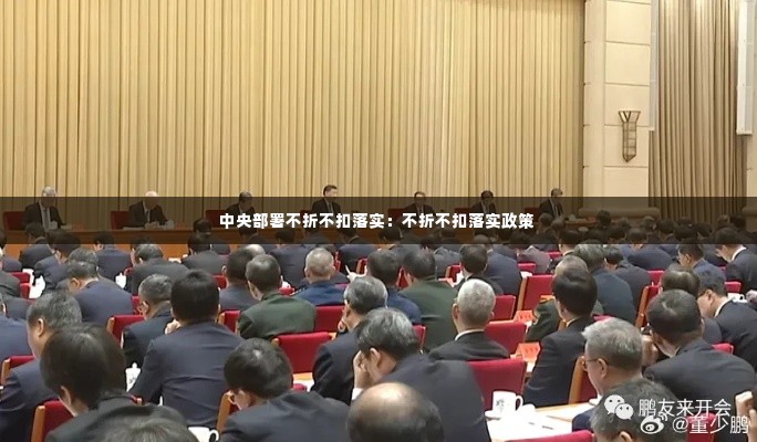 中央部署不折不扣落实：不折不扣落实政策 