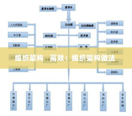 组织架构 高效:组织架构做法