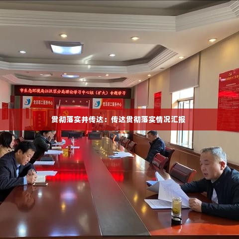 贯彻落实并传达:传达贯彻落实情况汇报