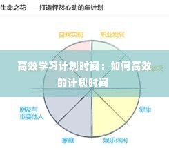 高效学习计划时间:如何高效的计划时间