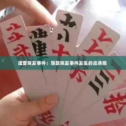 遭受突发事件:导致突发事件发生的应承担