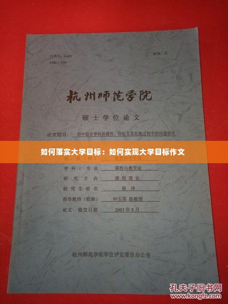 如何落实大学目标:如何实现大学目标作文