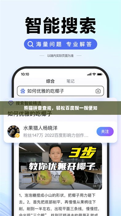 熊猫拼音查询,轻松百度搜一搜便知