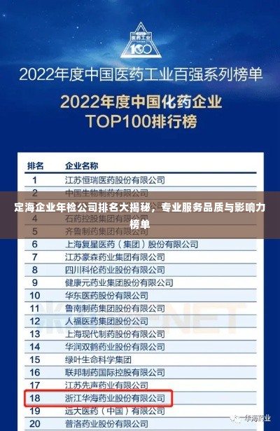 定海企业年检公司排名大揭秘,专业服务品质与影响力榜单