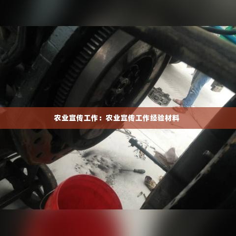 农业宣传工作:农业宣传工作经验材料